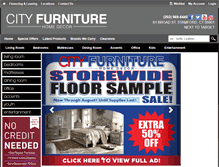 Tablet Screenshot of mycityfurniturehomedecor.com